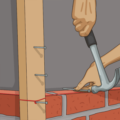 Build a masonry wall step 14