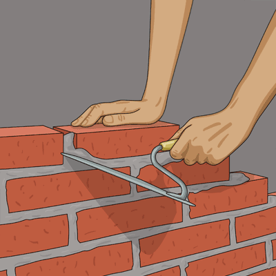 Build a masonry wall step 6